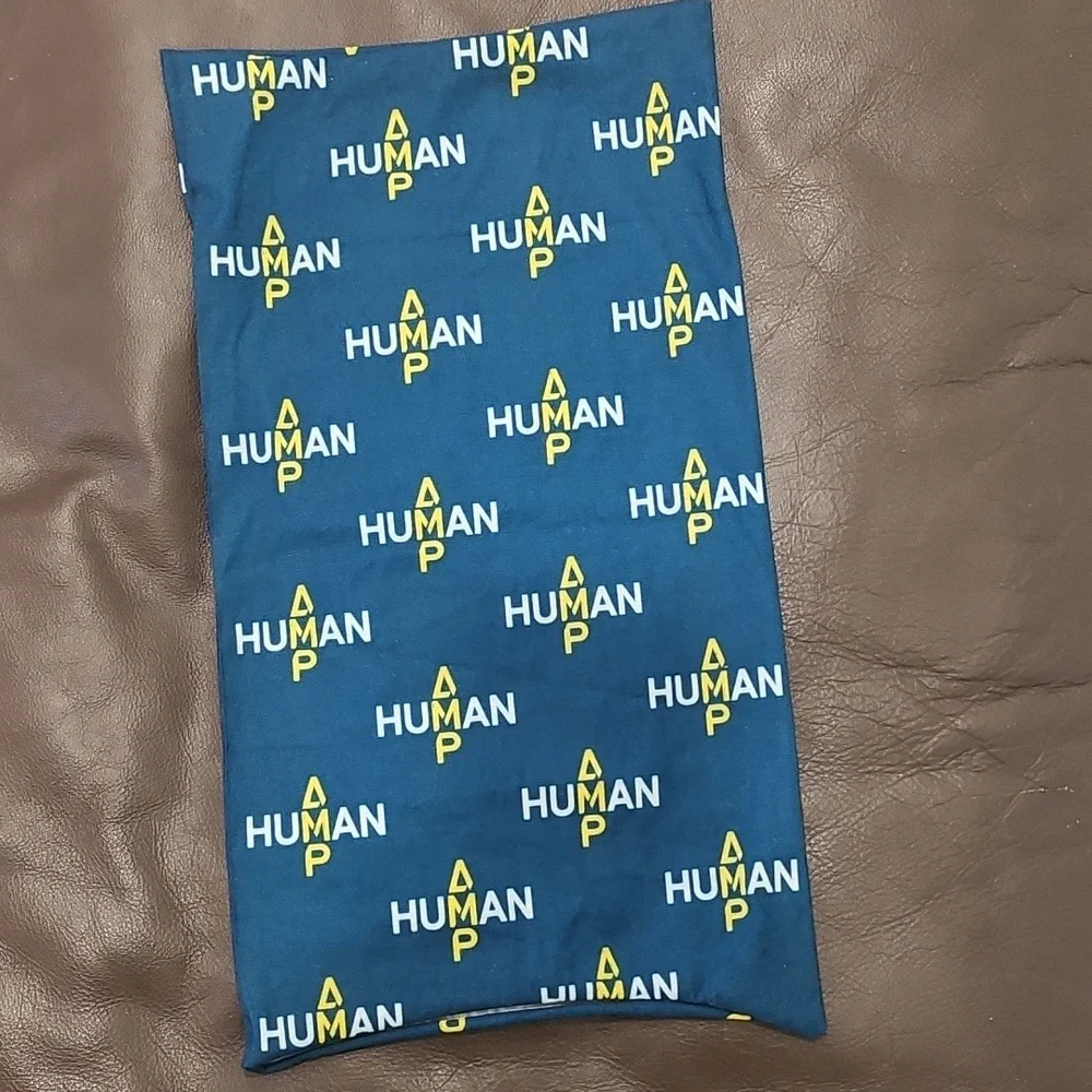 Blue Human Amp Print Scarf Neck Buff
